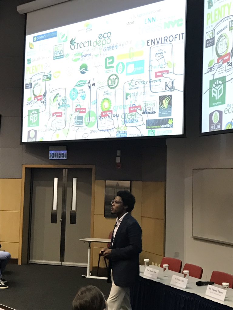 Lewis Akenji: we are overwhelmed with green initiatives.. how could we choose wisely? #grfHK2019 #BeliYangBaik