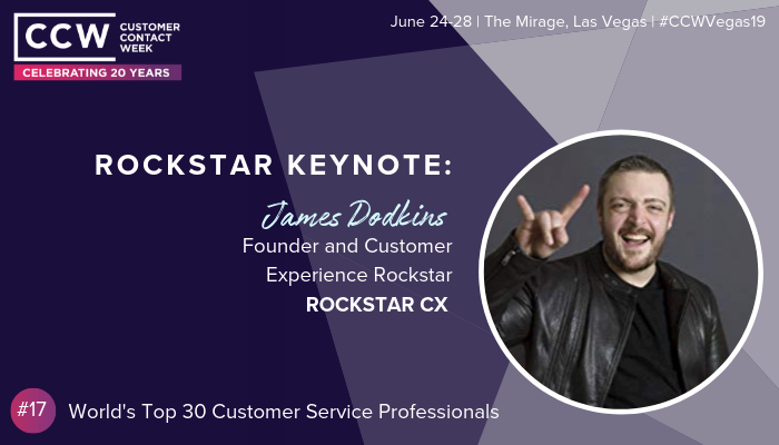 CustContactWeek's tweet image. Are you ready for our last keynote session of the day? Our CCW Influencer @JDODKINS will be sharing the rules to becoming a customer experience rockstar! #CCWVegas19