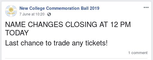 blogsnark sleuthing has also confirmed caroline has known for AT LEAST two weeks she would be attending this ball because tickets were sold in december and transfers or name changes ended early june. caroline, yet again, is scamming her fans into thinking she’s poor