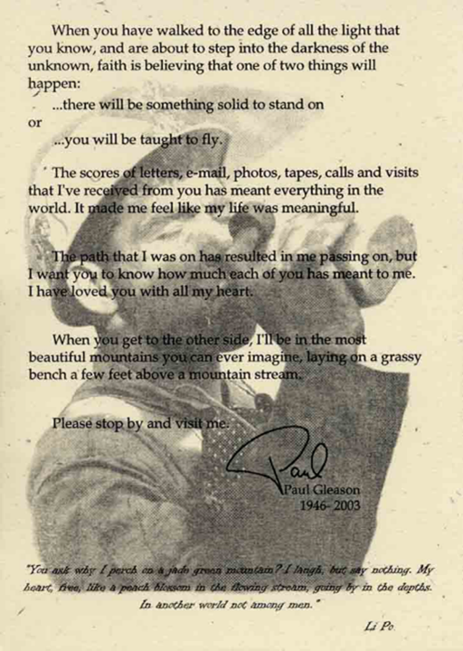 JhawkFire's tweet photo. #DudeFire 29 yrs 2day: #PaulGleason #LCES #Lookouts #Communications #EscapeRoute #SafetyZone. Read attached final statement by Paul Gleason. Reflect on his commitment to all of us. #LEADER I read it all the time! RIP Jedi Safety Chief Paul Gleason! @R5_Fire_News @CAL_FIRE https://t.co/duinzqqakH