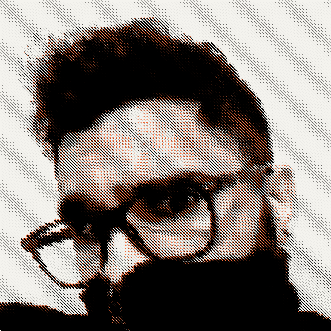 UglyPixel's tweet photo. Day177 - New Avatar
#Generative #GenerativeArt #Digital #DigitalArt #Abstract #AbstractArt #Geometry #GeometryArt #ComputerArt #CodeArt #Art #CreativeCoding #Javascript #p5 #p5js #Sketch #DailyCoding #PixelArray #Lines https://t.co/EdgE4HiQLw