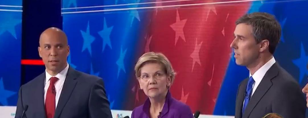 yungkitty404's tweet photo. beto: *speaks spanish*

Warren: this fucking bitch...

Booker: oh my God he's speaking tongues he's possessed holy shit https://t.co/4iM7y91Yp5