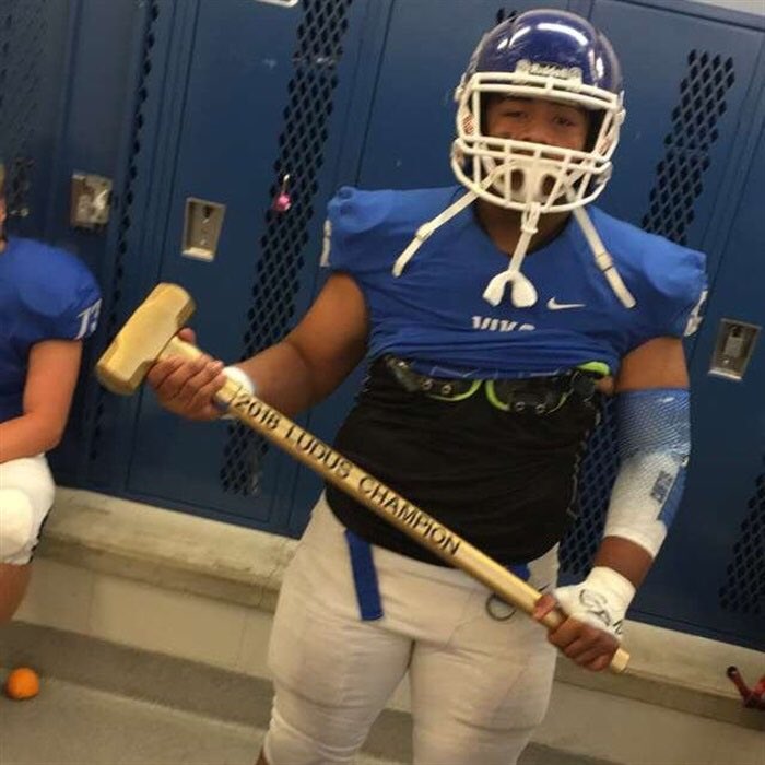 Congratulations to DL Tupu Lilio (<a href="/tupu_684/">Gtfomp</a> ) from Curtis HS (<a href="/CurtisViksFball/">Curtis Viks Football</a> ) on being selected to the 2019 East All State Team! #EastSquad