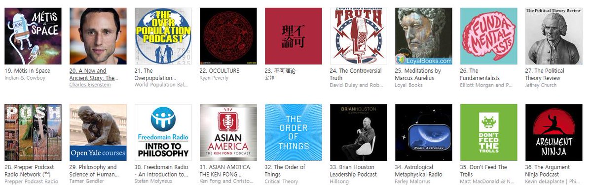 Two more spots to go and my podcast will be more popular than a "philosophy podcast" by a guy who believes in "race realism." Woooo.