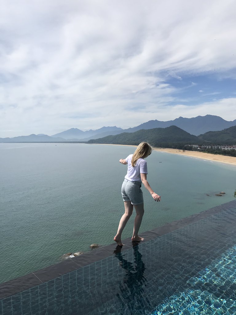 Taking hotel inspections very seriously... ☀️🇻🇳💙 #banyantreelangco #angsanalangco #vietnam <a href="/qatarairways/">Qatar Airways</a> <a href="/AngsanaHotels/">Angsana Hotels</a>