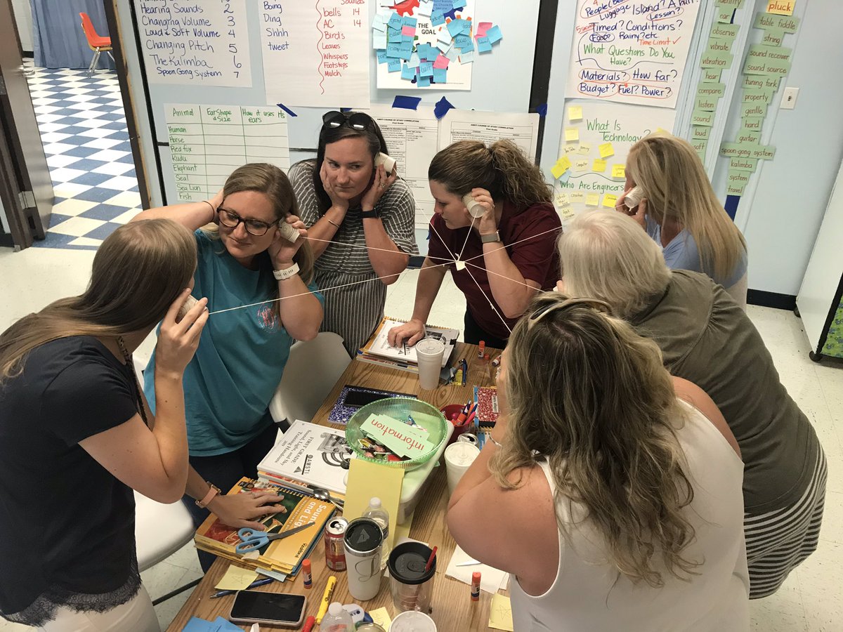 anniott's tweet photo. Hello? Can you hear me now? @ArabPrimary teacher engineers design communication devices at AMSTI science training! #AMSTIworks @ArabCitySchools @ScottSutton18 @PaceStacie @CynthiaSMcCarty @AmstiUAH @sheilaholt19 @ousley_monica @sledwell @egmackey @GovernorKayIvey https://t.co/fmE2WC8wU9