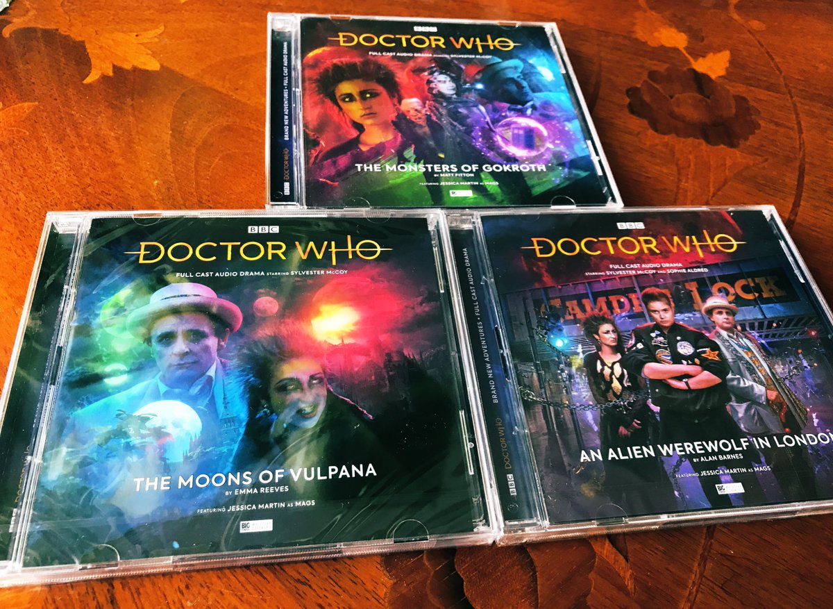 Months of work from so many people. Here they are together the #Mags trilogy! A huge thank you to producer #EmmaHaigh, 17 actors, 3 writers, 3 sound &amp; music designers, 3 script editors, 1 cover artist, 1 senior producer, 2 execs, #TobyRobinson &amp; all behind the scenes <a href="/bigfinish/">Big Finish Insider</a>