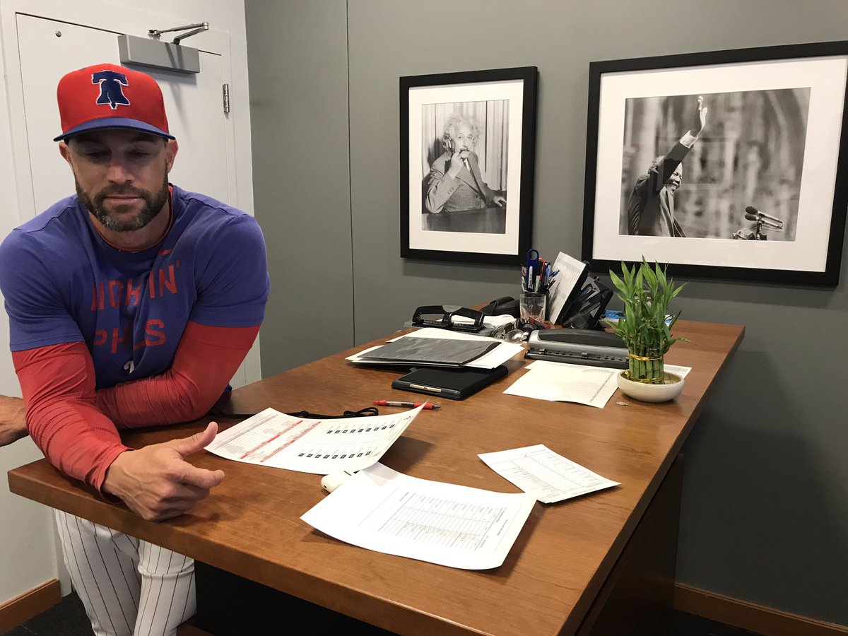 JClarkNBCS's tweet photo. Bamboo Brad Miller brought Gabe Kapler bamboo for his office today

“Trust the Plant”
#Bamboo
#BambooSzn https://t.co/l99lyE5YQE