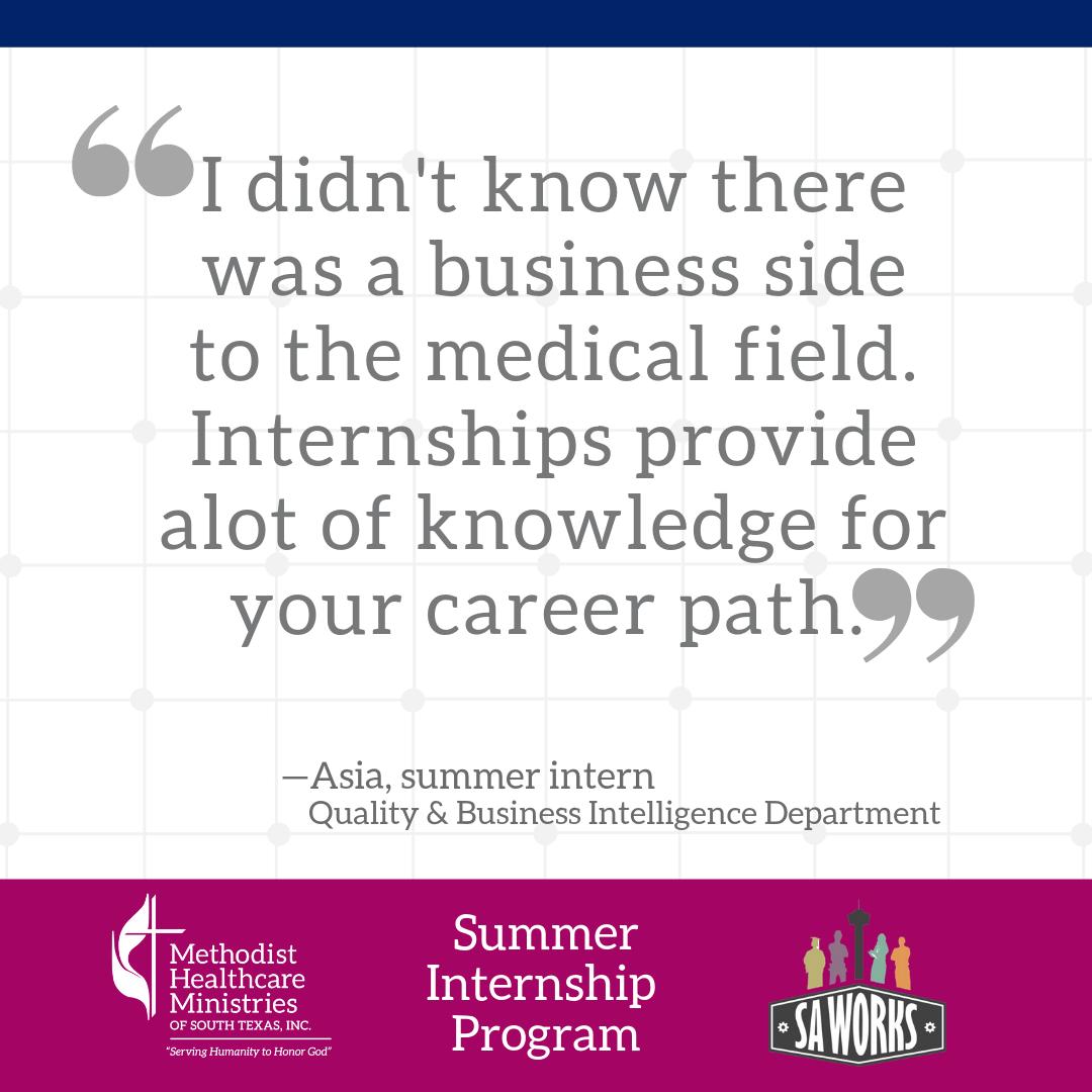 mhmstx's tweet photo. @mhmstx is proud to share a little #WednesdayWisdom from one of our @sa_works summer interns. We are excited to have them on our team and learning throughout this summer.
#MyMHM #SAWorks #2019SAWorksInterns https://t.co/khfXBRzXpg