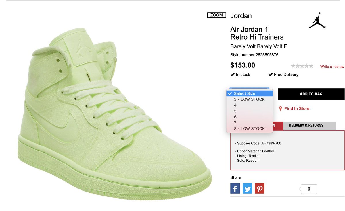 jordan 1 high barely volt