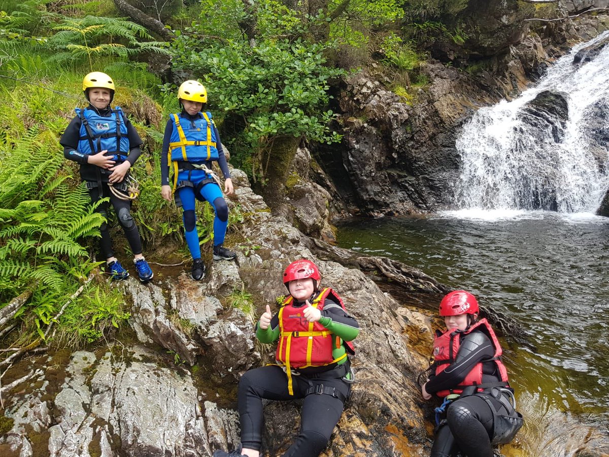 Canyoning on day one of our #adventure #residential with @Hebpursuits in #Glencoe #outdoors #outdoored #canyoning #waterfalls #fun #amazing #adventures #activeschools #cliffjumping #waterfallslides #getthekidsoutside #scotland #scotishmountains