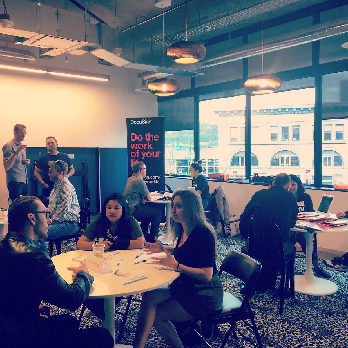 OpenHireEvents's tweet photo. Last night’s event at Zipwhip had an incredible turnout! Thank you @zipwhip for hosting the event in your amazing office space. And thanks to @DocuSign, @MedBridgeEd, @amazon, @Leafly and others for attending! Let’s get #hires!
#zipwhip #seattle #HiringEvent #sales #openhire https://t.co/4yY9G5YZBu