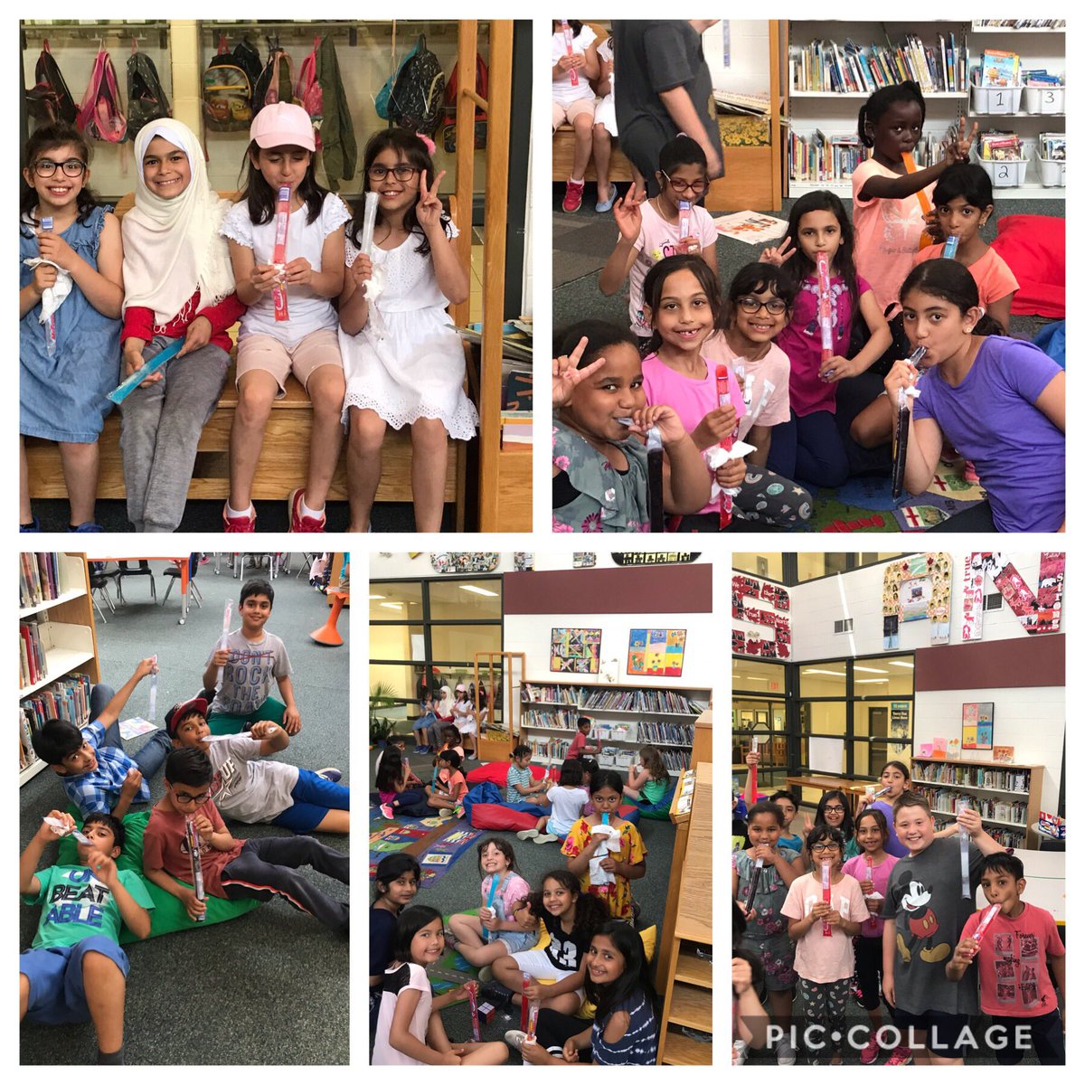 churchillpsLLC's tweet photo. Freezie party!! Thank you to my LC Crew!! You made my first year as a Teacher Librarian great one!! @cmpsmustangs @PDSB_Libraries https://t.co/TVSDzqktky