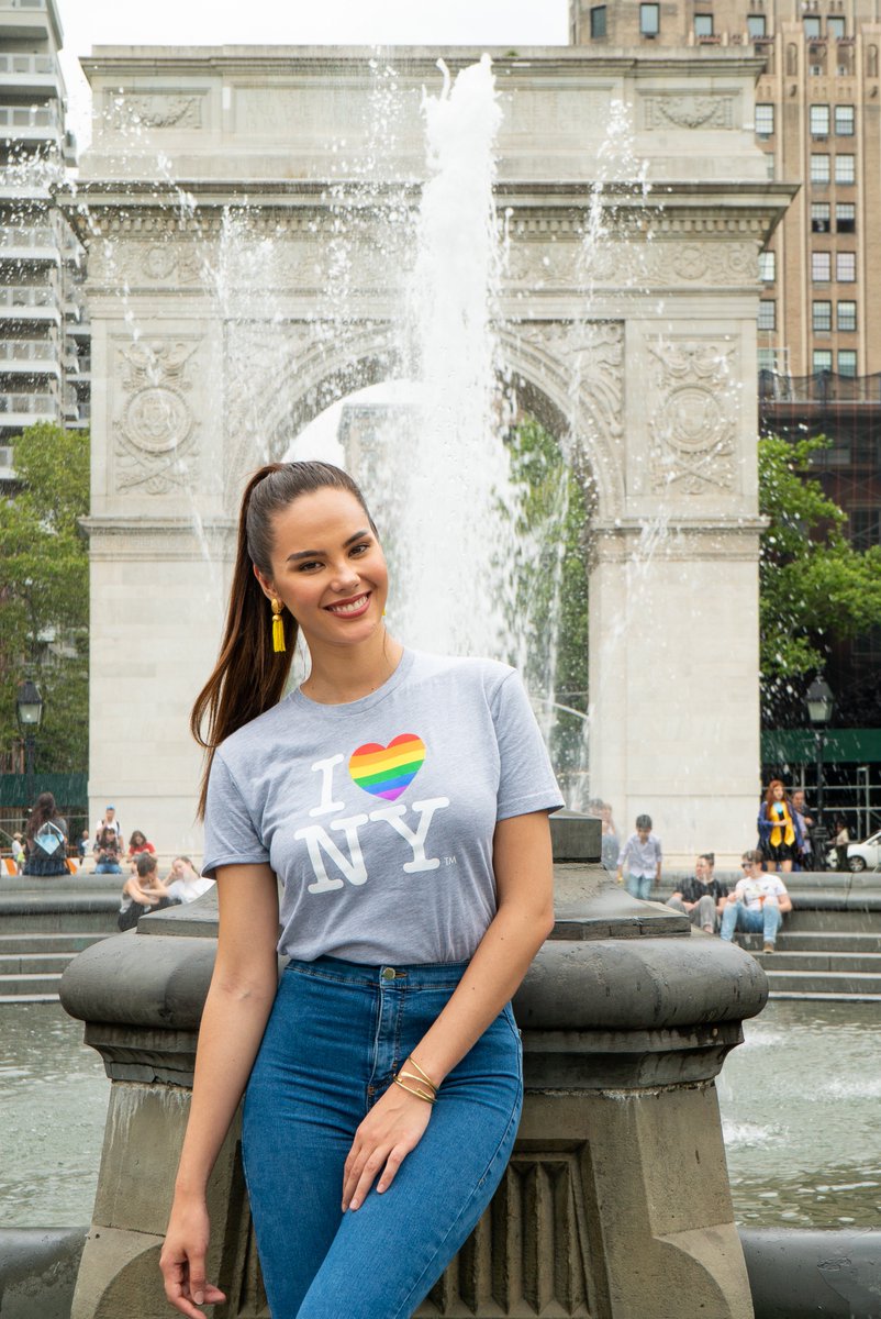MissUniverse's tweet image. #MissUniverse @CatrionaElisa celebrates the milestones made in LGBTQ+ community as it marks the anniversary of #Stonewall50.
