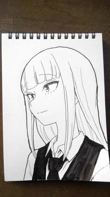 アナログ描き楽しい～
モテ即にこのスケブ持ってくけど欲しい人いたら差し上げますね
#わたモテ 