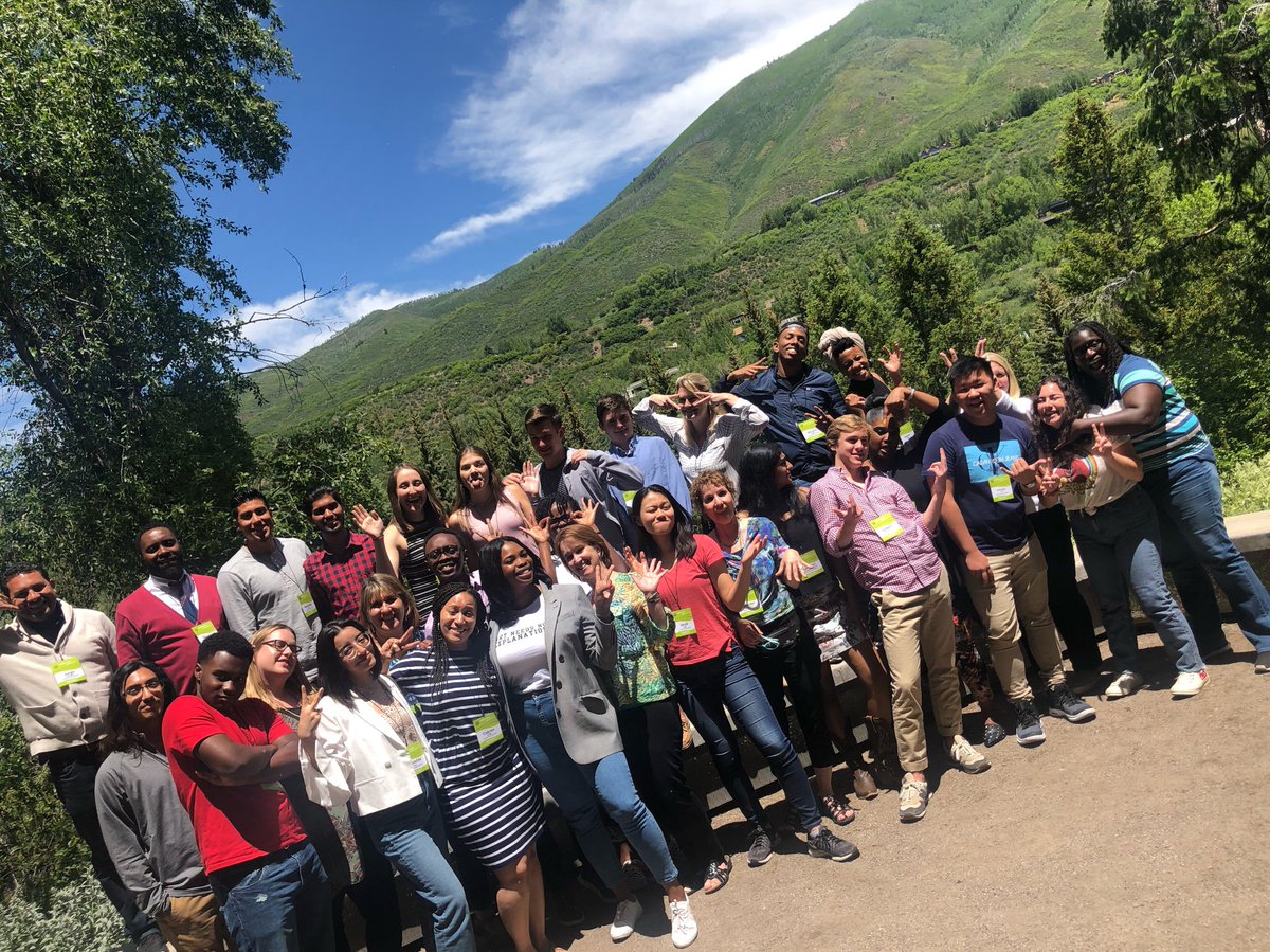 jasminecrowe's tweet photo. This group of change makers , the 2019 Class of @BezosScholars is sure to change the world and I’m excited for everything they are about to build and be. Representing eight states and six African countries, truly the highlight of my time here in Aspen to spend today with them. https://t.co/brLbitvPTN