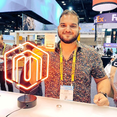 AdobeCommerce's tweet image. Partner Mania iPad Pro WINNER: Congrats to Brian Palanacki! He found a winning ticket at the @Creatuity booth. Visit our #MagentoPartner booths now to find the remaining 3! #IRCE19