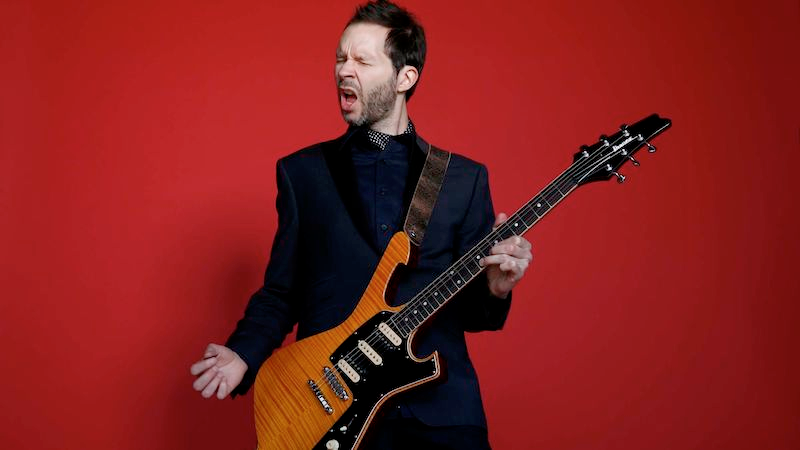 DoPDXMedia's tweet photo. Metal guitar virtuoso @PaulGilbertRock began playing music at age 5, and by age 15 wasn't only touring local clubs with his band #TauZero—but was even spotlighted in #GuitarPlayer Magazine! His "Behold Electric Guitar" tour visits @AladdinTheater on 6/30: https://t.co/EFrT5WwzVq https://t.co/ZWXp9nIBxB