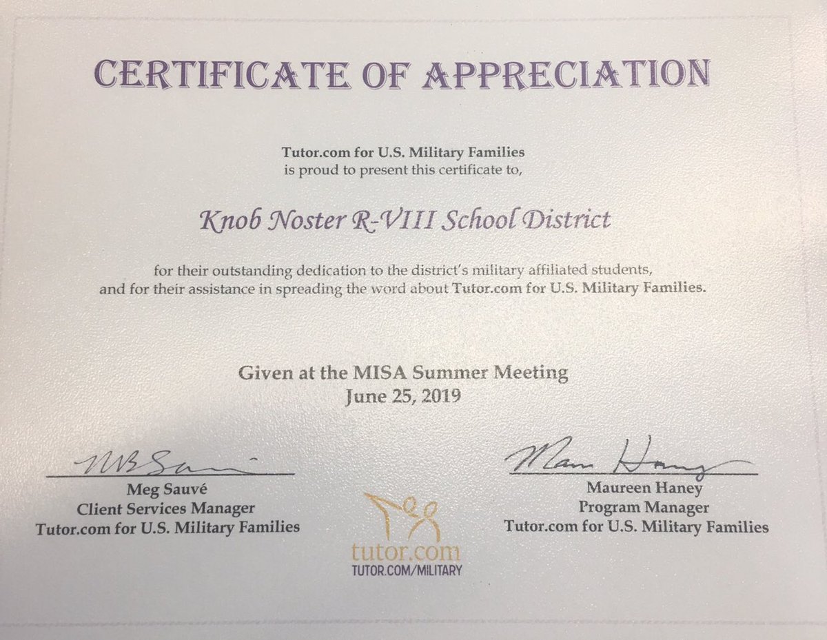 drjerrodwheeler's tweet photo. TY @tutordotcom 4 the shout out @MISA_KyleF @NAFISschools Summer Summit!  Your fantastic, FREE to #MilStudents program is a great support for all our academic programs, especially our all-new online @KnobSchools Virtual Academy powered by @edmentum!  #OurMissionIsStudentSuccess! https://t.co/AotBpIK8as