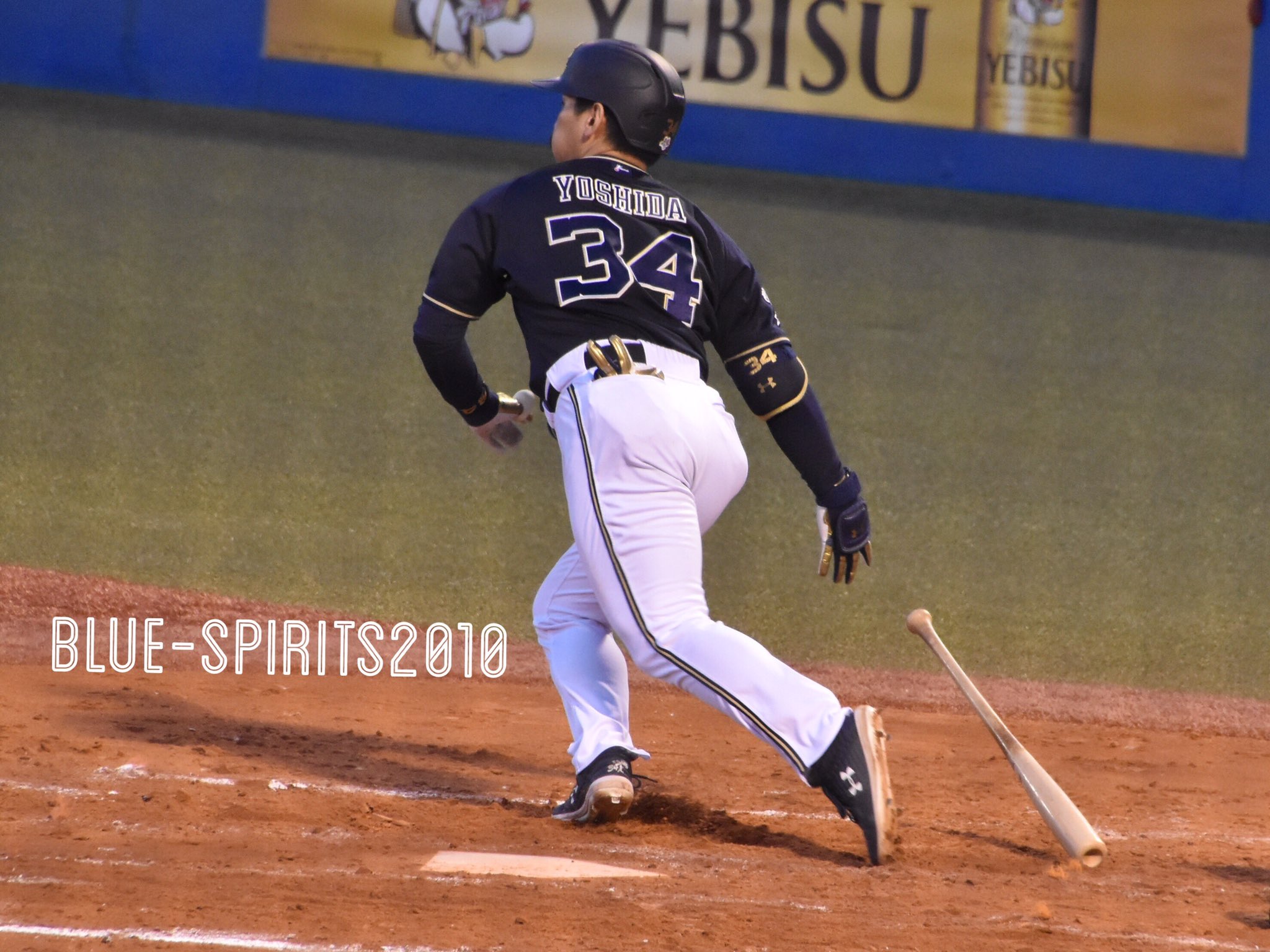 吉田正尚　サードユニフォーム　ハイクオリティ　34 吉田正尚 サードユニフォーム ハイクオリティ 34 オリックス