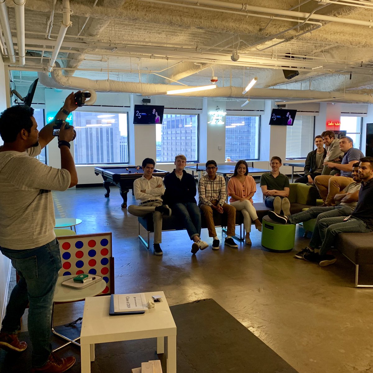 Trading_Tech's tweet photo. Go #behindthescenes with our #ClassOf2019 #TTinterns photoshoot. These ten summer interns are making great contributions to their given teams. Check back next month to learn more about them and what they’re working on this summer. https://t.co/DJztL2qkuZ