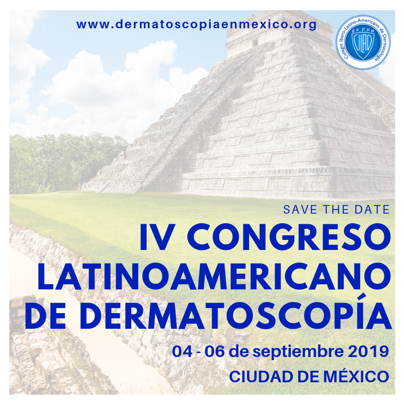 El IV Congreso Latinoamericano de Dermatoscopía es parte de las actividades que se desarrollan dentro de los capítulos de Dermatoscopía del CILAD. 
📍 La Ciudad de México 📆 del 4 al 6 de septiembre!.
Aproveche el precio exclusivo para #MiembrosCILAD en: buff.ly/2WY4QPT