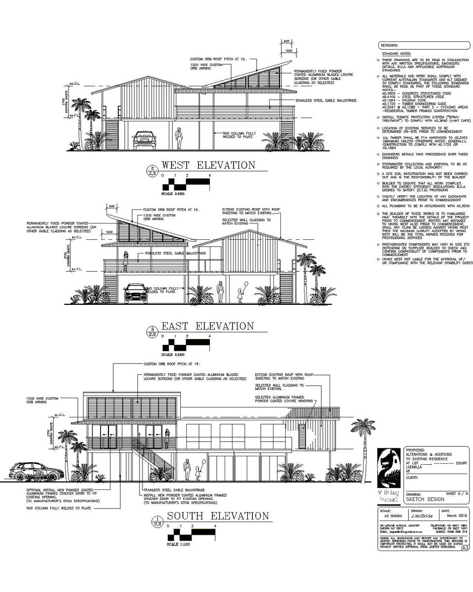 1970jesper's tweet photo. Viking West Project: Ludmilla Residential Additions (Elevations). Website https://t.co/zfcASrrLyL     Thankyou (Drafting Darwin. Building Design Darwin. House Plans Darwin.) Drafting Service to Darwin, Palmerston &amp; Rural Area NT. Please call Jesper on Mobile: 0408 988 316 https://t.co/GainLblMvQ