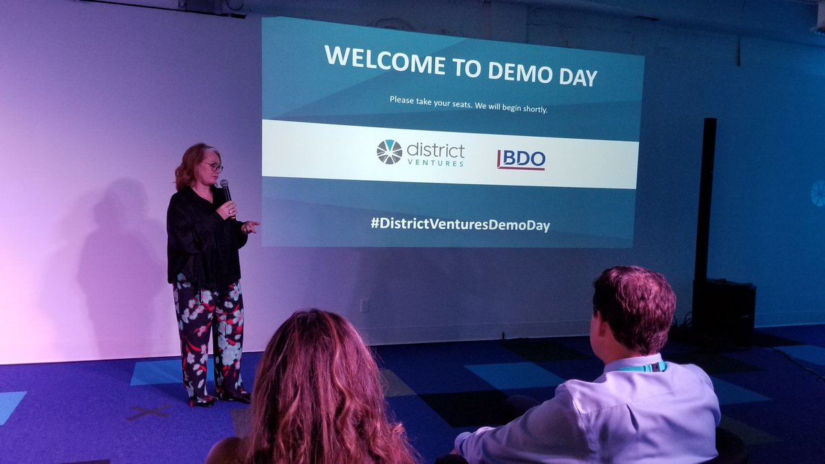 Today on #DistrictVenturesDemoDay , cohort 7 is about to start their pitches to share their stories with the world. <a href="/ArleneDickinson/">Arlene Dickinson</a>'s inspiring words was the best way to open the floor for the young #Entrepreneurs to rock.