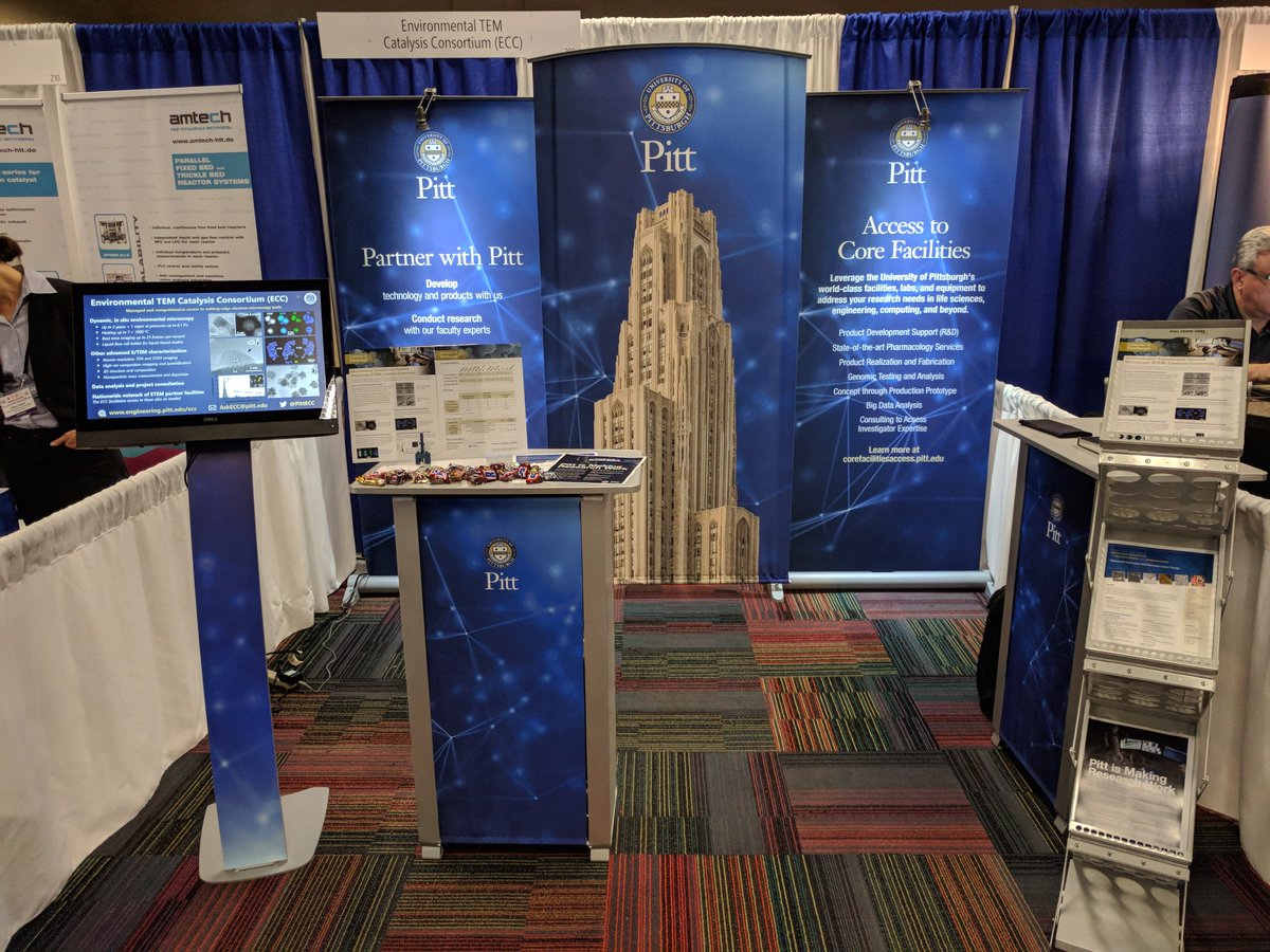 PittECC's tweet image. While enjoying your refreshments at the final #NAM26 poster session this evening, don't forget to swing by the ECC booth (208) to see how we can work together to peel back the veil from the #nano-scale structural dynamics taking place during your #catalysis reactions! @NAMcat26
