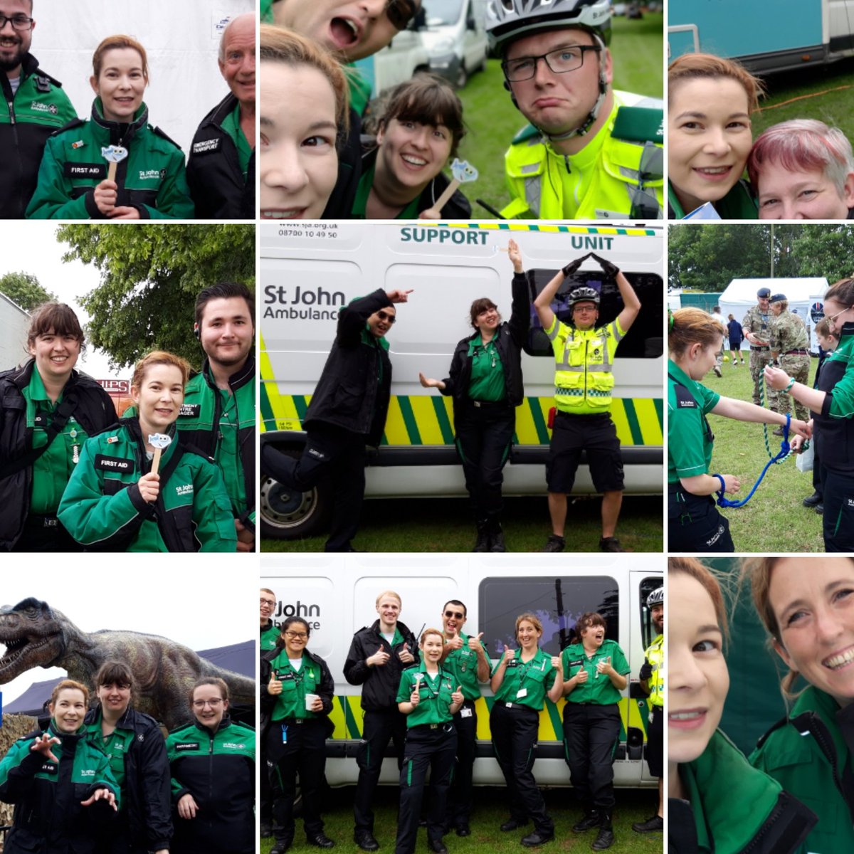 LJohnner's tweet photo. What a fab day at #royalnorfolkshow2019 ! Absolutely love my SJA family. Shout out to logistics,  the cooks and the cadets!
#teamwork  #OurSjaDay #sos_storiesofsian https://t.co/fkp0rbnKVn