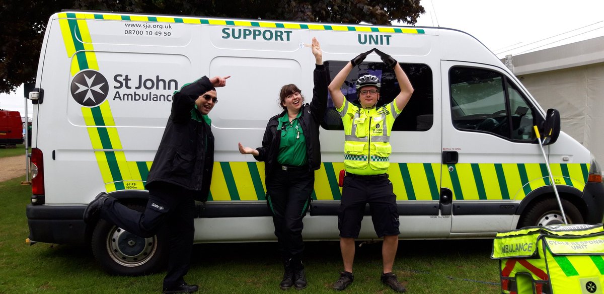 LJohnner's tweet photo. What a fab day at #royalnorfolkshow2019 ! Absolutely love my SJA family. Shout out to logistics,  the cooks and the cadets!
#teamwork  #OurSjaDay #sos_storiesofsian https://t.co/fkp0rbnKVn