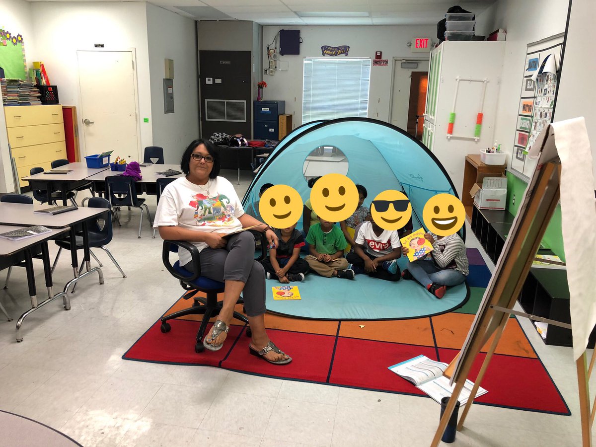 Ms. Hernandez and her campers reading and learning about kindness. #LitCamp @southgradepbcsd #pbcliteracy #summerstrong