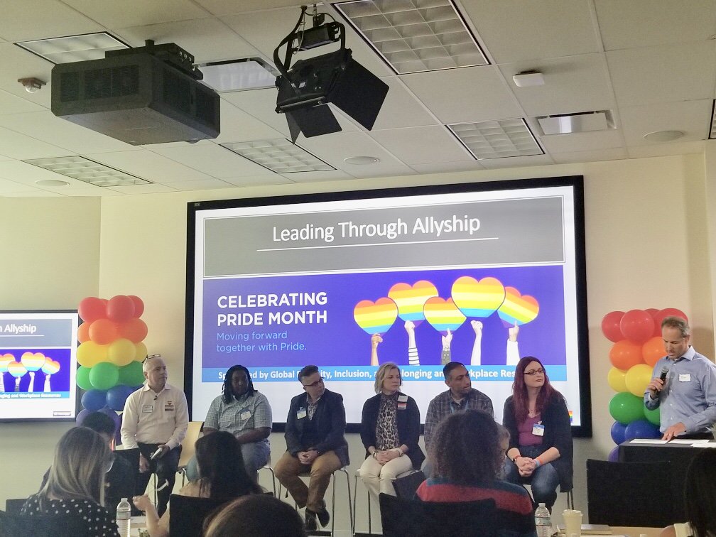 Special thanks to @bawconnects & @chinwe05 for hosting our #Pride panel discussion and to our informative group of panelists for educating & emphasizing the importance of #allyship in the workplace. @RozTheRecruiter @tigershavepride #LifeAtNetApp #PrideMonth #Pride