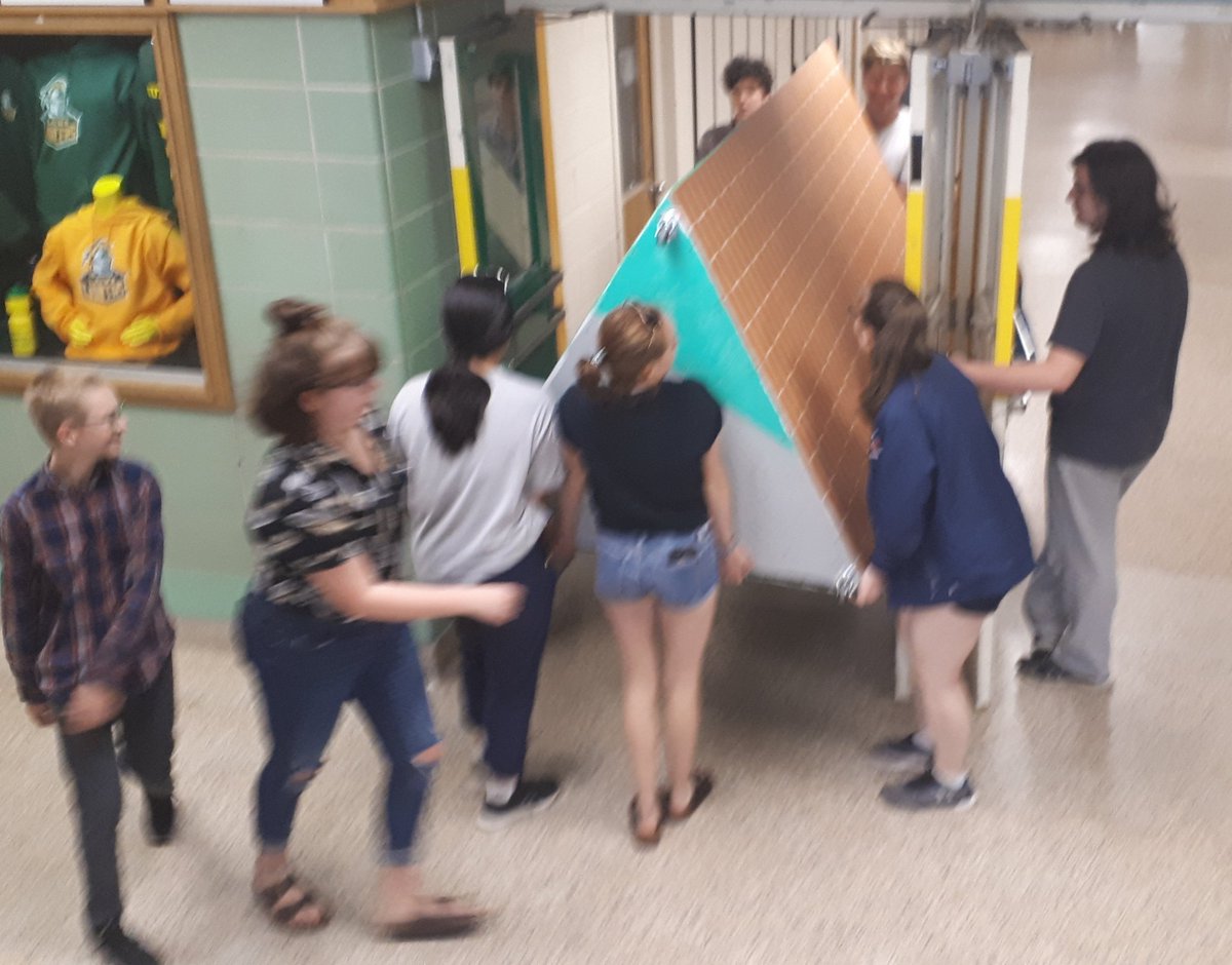 ACHealey's tweet photo. Our amazingly dedicated @LCVI_LDSB Link Crew were in today training to welcome our grade 9s for #HeadStartLC August 26th. Check out their #collaboration on this team challenge!! https://t.co/85sgp61eX7