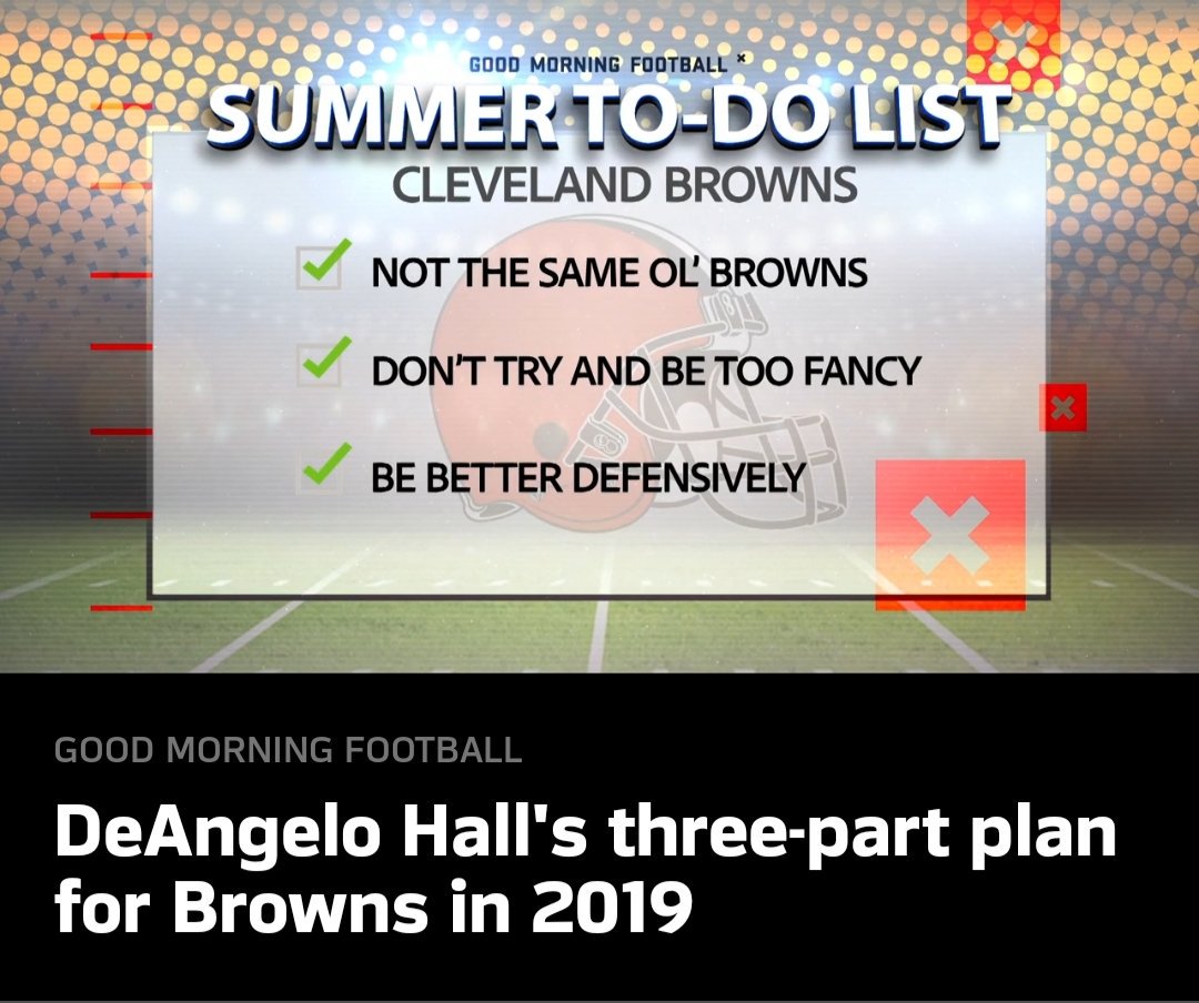 CLESportsGirL86's tweet photo. #browns fans do you agree?
#nfl #deangelohall
#diehard #2019playoffs https://t.co/rEcAqQps2l