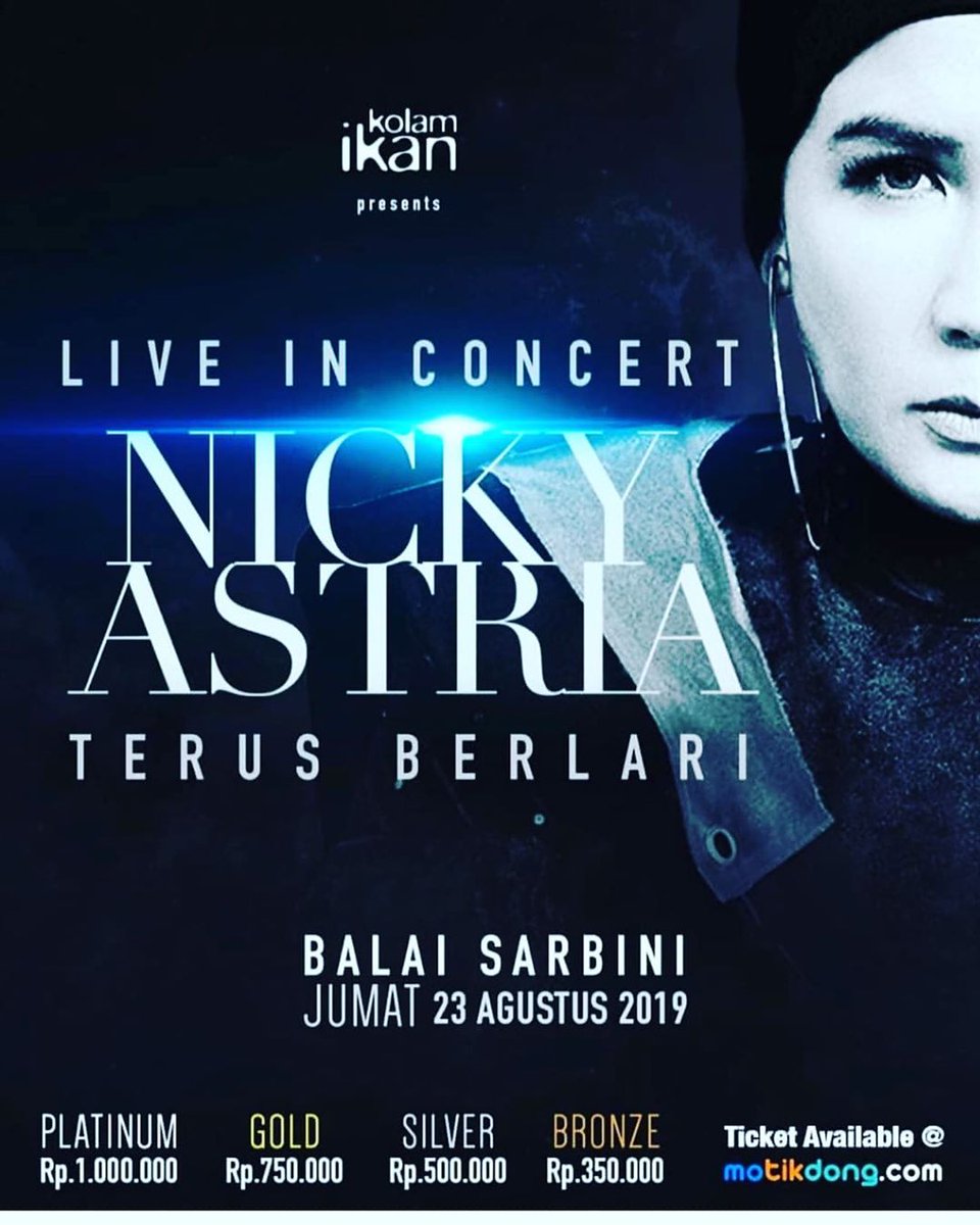 Akhirnya yang ditunggu2 terlaksana juga... Konser Nicky Astria, save the date 23 Agustus di Balai Sarbini, Jakarta. #konsernickyastria #nickyastria #queenofrock #ladyrocker #rock #rockmusic
