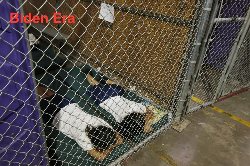 While Joe Biden was VP, migrant children were kept in “cages”  https://apnews.com/a98f26f7c9424b44b7fa927ea1acd4d4