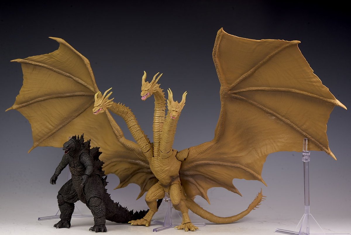 New images of the S.H.MonsterArts King. king ghidorah 2019 figure. 