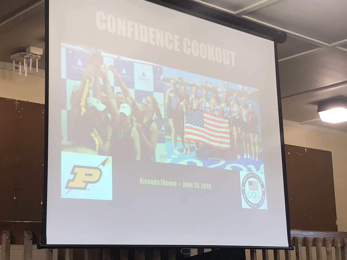 MRScoachlacee's tweet photo. Confidence is being afraid, but doing it anyway. - Amanda Elmore 

Thank you @aelm222 for dropping some gems at our Confidence Cookout this evening. And special shoutout to @John_leadership for putting on an awesome Pyramid of Success event! https://t.co/16yZNWVOJy
