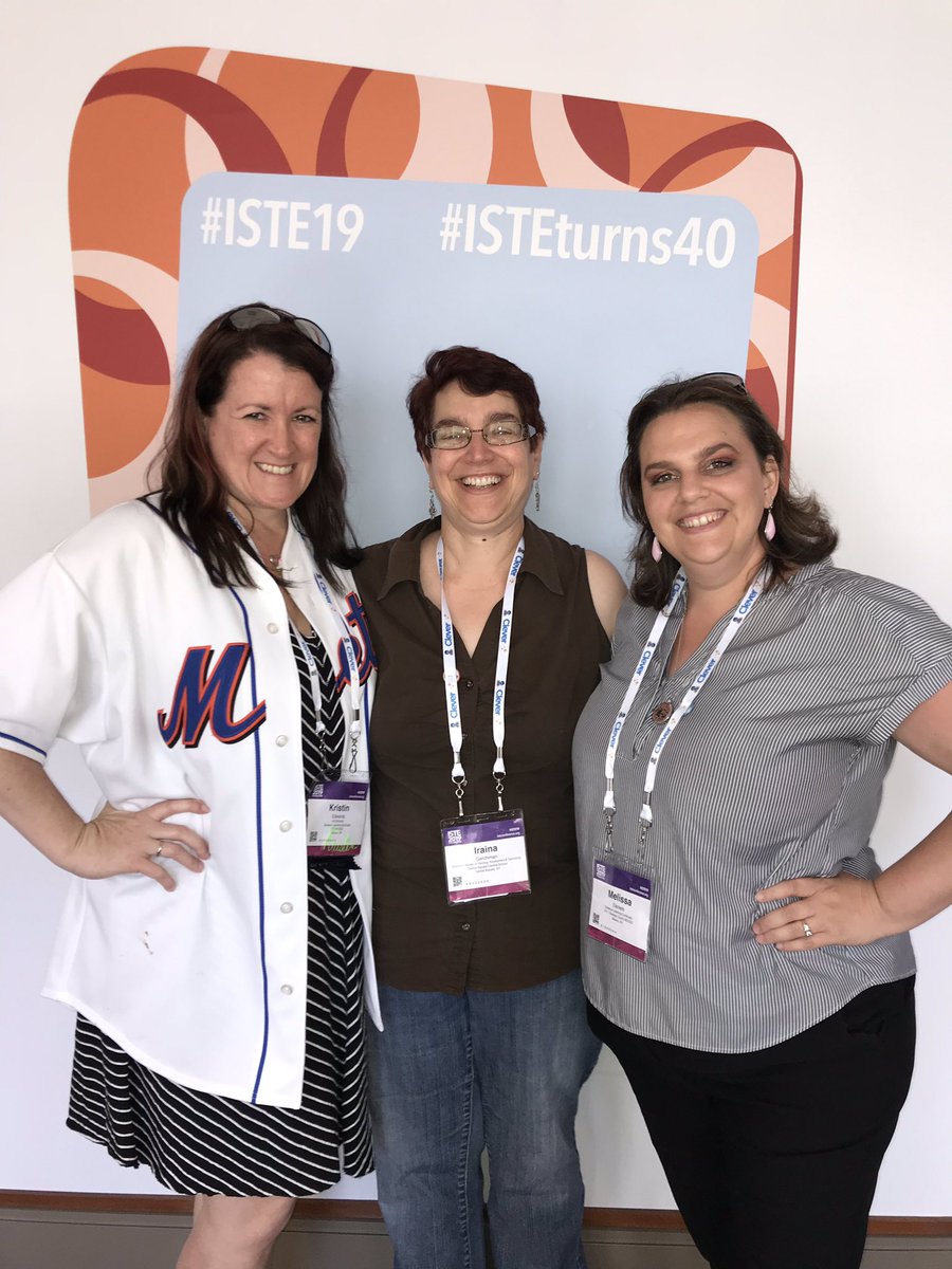 CiTiKristin's tweet photo. That’s a wrap, #iste19! Privileged to attend w/ 2 women whom I admire both personally &amp; professionally, honored to be part of the @IVCPLN’s events, grateful to have networked with/learned from remarkable individuals. Thank you @iste! See you in Anaheim! @CiTi_DL @IrainaG https://t.co/krNZxBK8vG