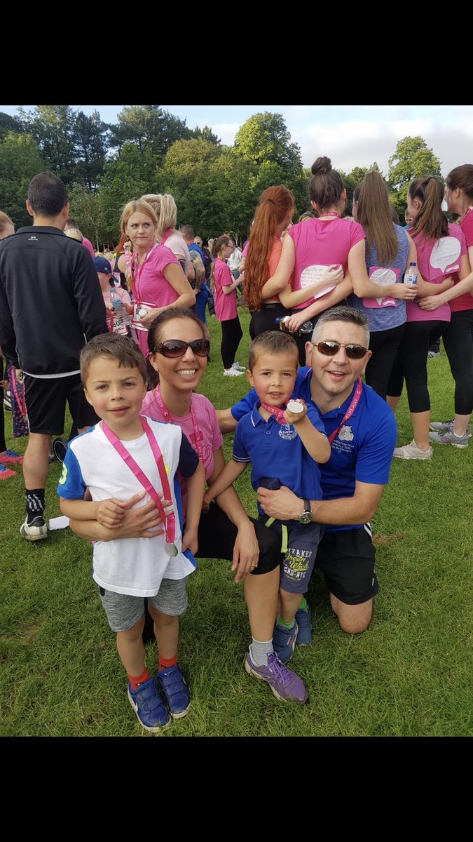 Couldn’t be prouder of my boys!! 💙💜💙💙 #Race4Life #5k