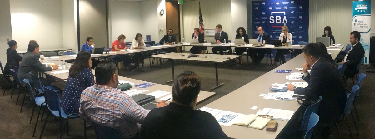 SBA_LosAngeles's tweet photo. Today we hosted @AdvocacySBA's International Trade Outreach Meeting! #SBALA entrepreneurs & #smallbiz owners shared their views & experiences in doing business w/ Japan, the EU, & the UK, & learned about export assistance resources!
Our #WednesdayWisdom? Go global w/ SBA! ✈️🌍✈️ https://t.co/99SNm3y8cZ