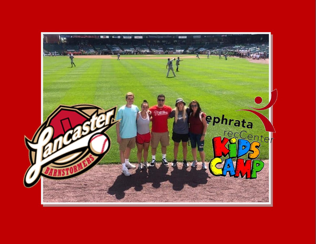 EphrataRec's tweet photo. Kids Camp had an awesome time at the Lancaster Barnstormers game today! #BaseBall #kids #CampBuddy #outside #LancasterPride #Lancaster https://t.co/BPRnICkIjP