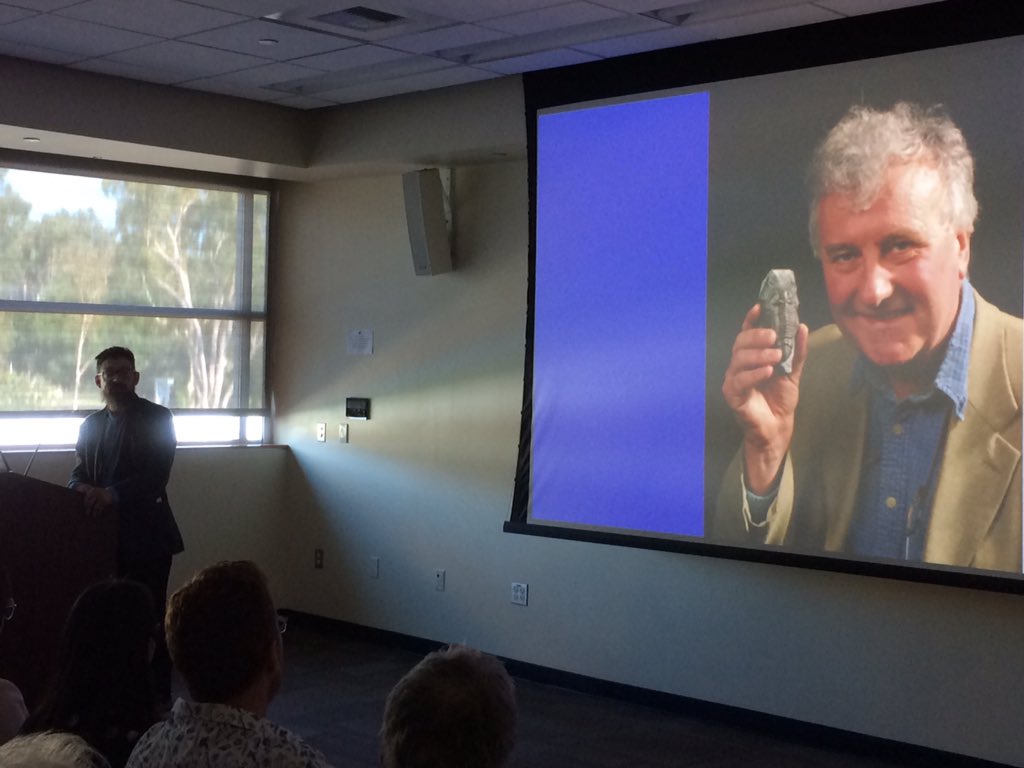 InvertebratePal's tweet photo. Final keynote speaker @grahbudd is enchanting us with a heartfelt perspective of @RichardFortey long and influential career @2019napc https://t.co/Amgt7vWVHy