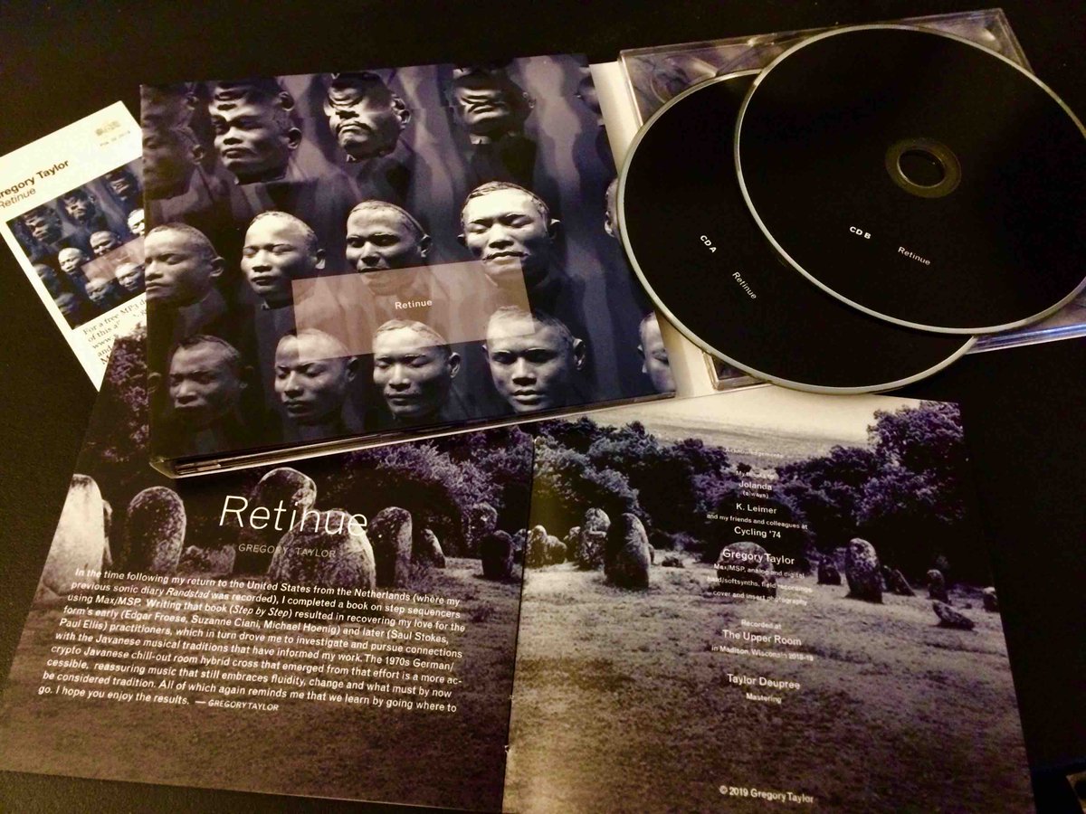 Gregory Taylor (@rtqe) on Twitter photo A bit lost in the ICMC/NYCEMF dash: the appearance of my new double-CD release on Palace of Lights, Retinue. <a href="/cycling74/">Cycling '74</a> Max step sequencer patches from my book Step By Step all over....
midheaven.com/item/retinue-b… A bit lost in the ICMC/NYCEMF dash: the appearance of my new double-CD release on Palace of Lights, Retinue. <a href="/cycling74/">Cycling '74</a> Max step sequencer patches from my book Step By Step all over....
midheaven.com/item/retinue-b…
