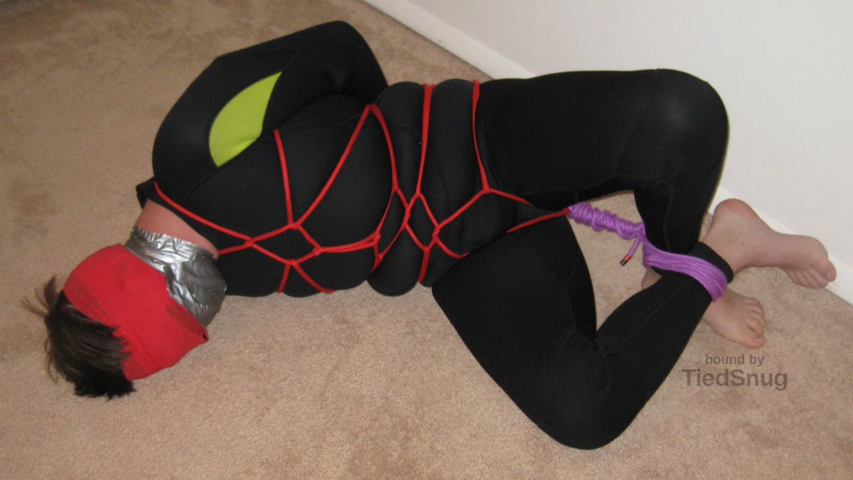 tiedsnug's tweet photo. The harness turned into my signature hogtie. https://t.co/qu03ivElvm