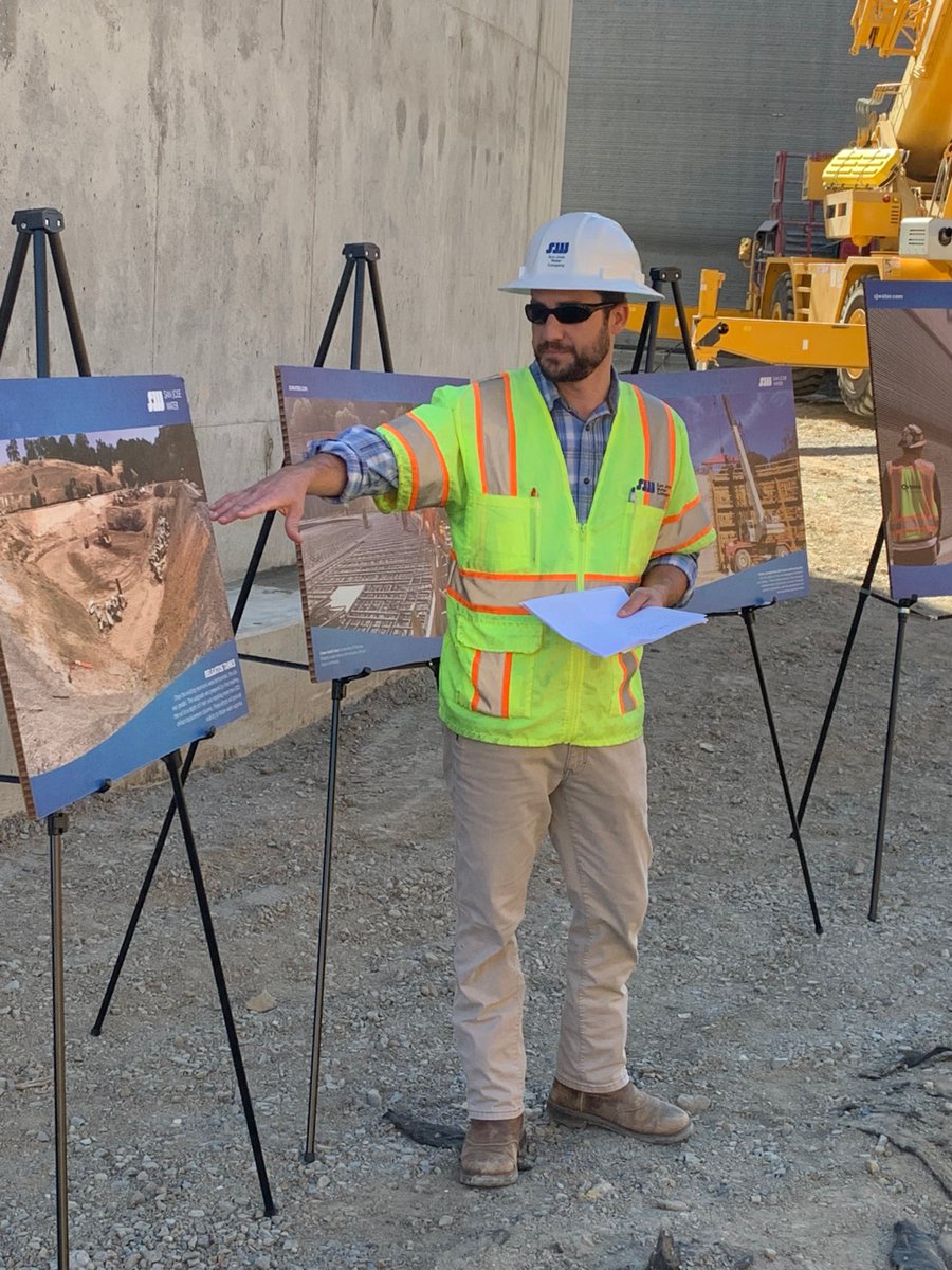 sjwaterco's tweet image. Today we presented an in-depth overview and tour of our massive, state of the art #BelgatosTanks project to @valleywater and local water retailers. Special thanks to our partners @DNTanks &amp;amp; @OveraaConstruct
#infrastructure #systemreliability #firesafety #fireprevention #community