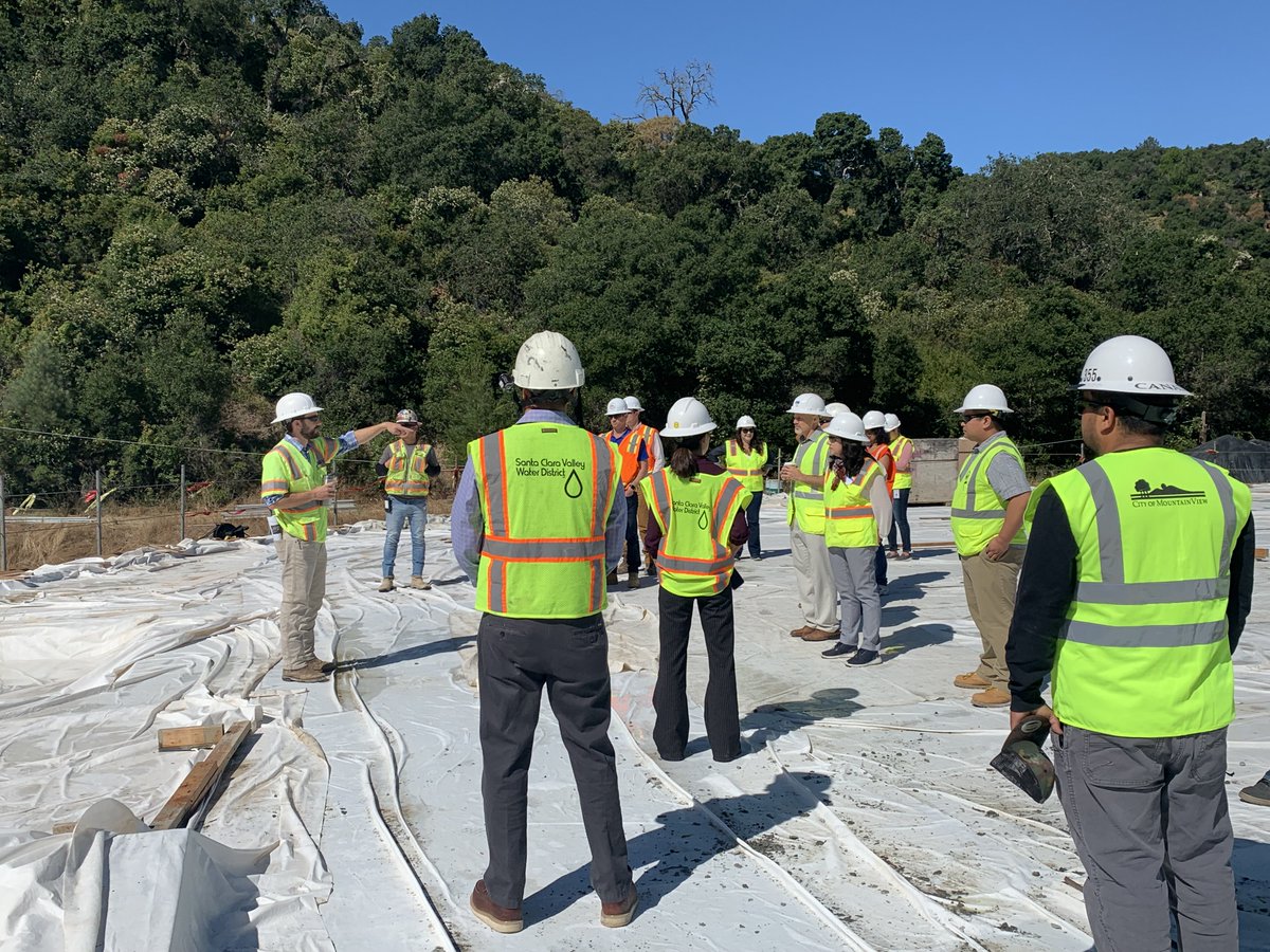 sjwaterco's tweet image. Today we presented an in-depth overview and tour of our massive, state of the art #BelgatosTanks project to @valleywater and local water retailers. Special thanks to our partners @DNTanks &amp;amp; @OveraaConstruct
#infrastructure #systemreliability #firesafety #fireprevention #community