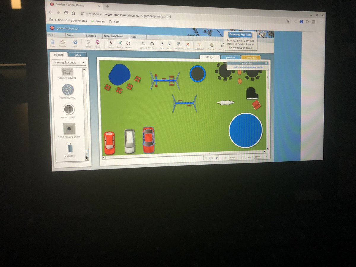 lit4teaching's tweet image. Shout out to @KariDierks for sharing this idea to use an online garden planner to map out our park ideas! @nerobbins and I loved seeing the kids get creative today!#AISDSUMMERCAMP #ExploreLearnShare #CampErmel