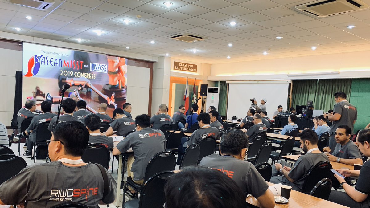 AseanMISST's tweet photo. Everyone’s up early for Day 2 of #AseanMISSTManila! @RichardWolfUK #MinimallyInvasiveSpineSurgery https://t.co/u8KVA9JgDK